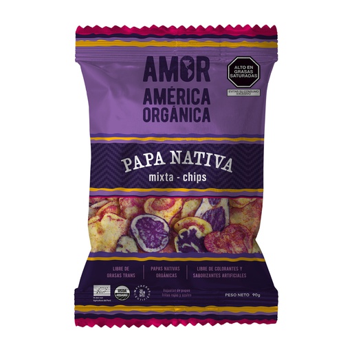 [7758079000652] America Organica Chips Papas Nativas Mix 90 gr
