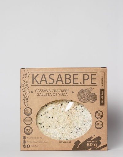[7750441330022] Kasabe Galleta De Yuca Ajonjoli 80 gr