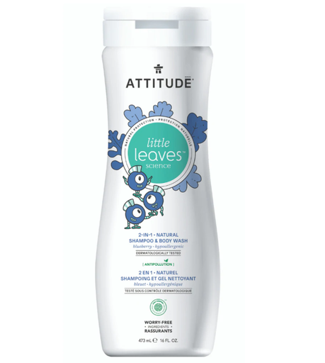 [626232110166] Attitude Shampoo y Gel de Baño Arandano 240 ml