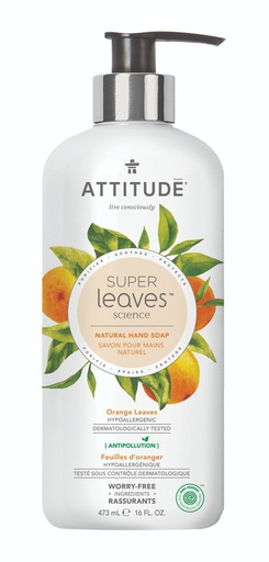 [626232140989] Attitude Jabon de Manos Naranjo 473 ml