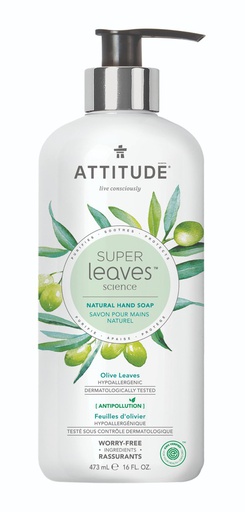 [626232140934] Attitude Jabon de Manos Olivo 473 ml