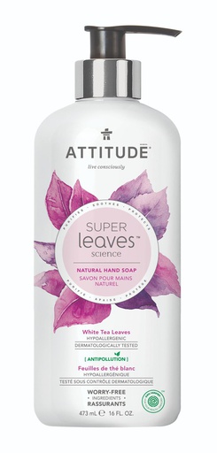 [626232140972] Attitude Jabon de Manos Te Blanco 473 ml