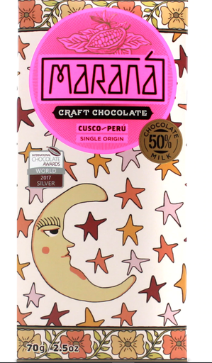 [7751304215258] Marana Chocolate Cusco Milk 50% 70 gr