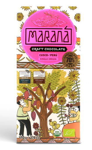 [7751304215272] Marana Chocolate Cusco Dark 70% 70 gr