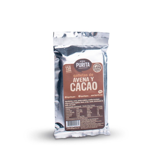 [736684998080] La Purita Galletas Cacao Bolsa 35 gr