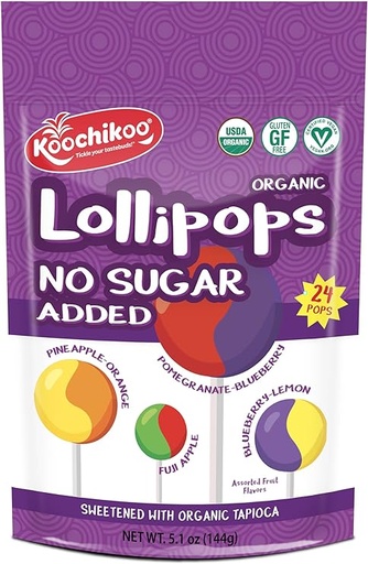 [851686002693] Koochikoo Chupetes Mix Bolsa 24 Und