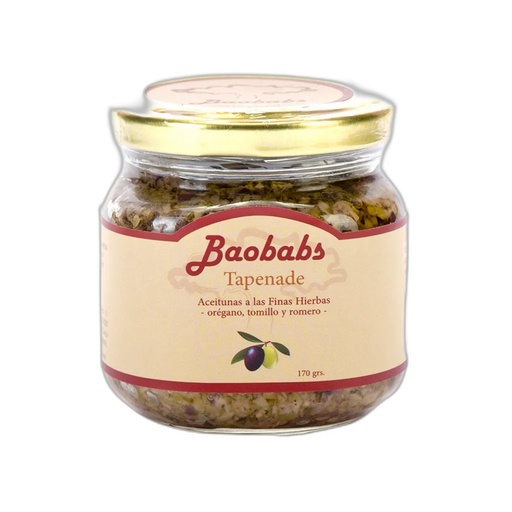 [7758517000084] Baobabs Tapenade De Aceituna Finas Hierbas 170 gr