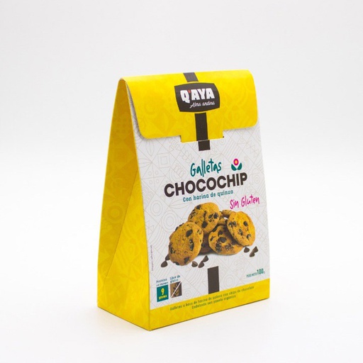[7759075000240] Qaya Galleta Chocochips Caja 100 gr