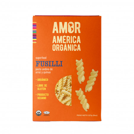[7758079000997] America Organica Pasta Andina Fusilli 227 gr