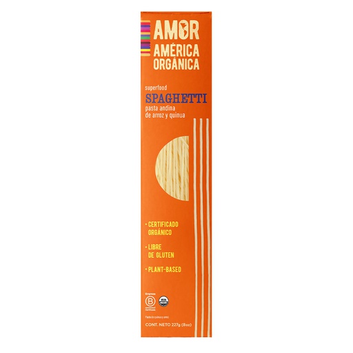 [7595237000341] America Organica Pasta Andina Spaghetti 227 gr