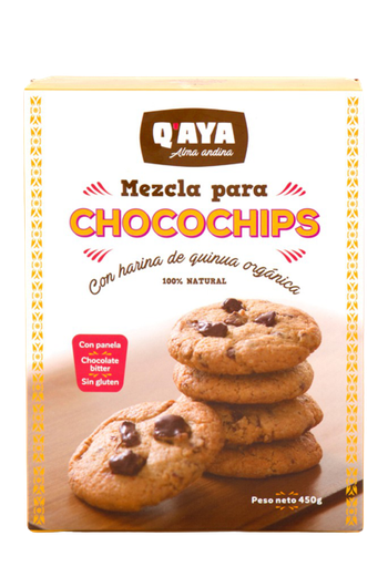 [7759075000066] Qaya Premezcla Galletas Chocochips 620 gr