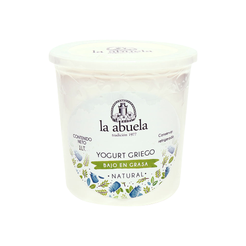 [7750458640121] La Abuela Yogurt Griego Bajo En Grasa Natural 1 Lt
