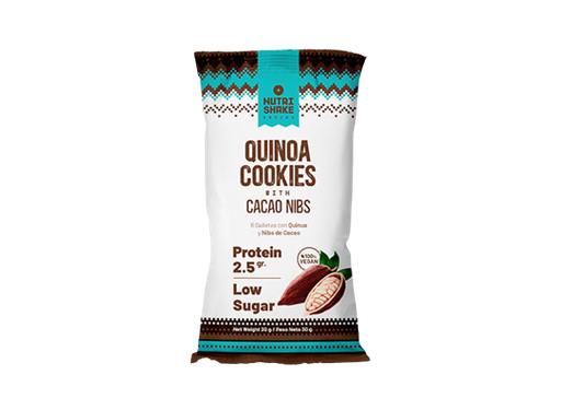 [606110002127] Nutrishake Andino Galleta Quinua y Nibs Cacao 30 gr