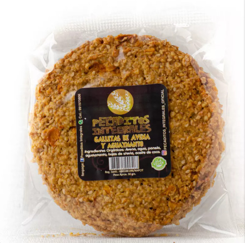 [7758597000554] Pecaditos Integrales Galleta Avena Aguaymanto 90 gr