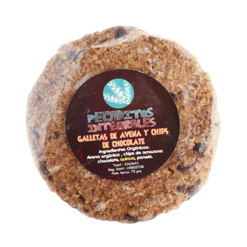 [7758597000509] Pecaditos Integrales Galleta Avena Chocochips 75 gr
