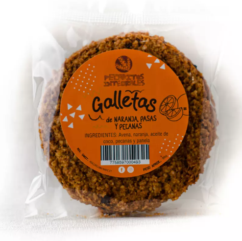 [7758597000547] Pecaditos Integrales Galleta Avena Naranja Zanahoria 75 gr