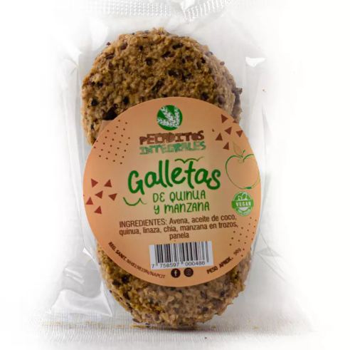 [7758597000486] Pecaditos Integrales Galleta Quinua Manzana 60 gr