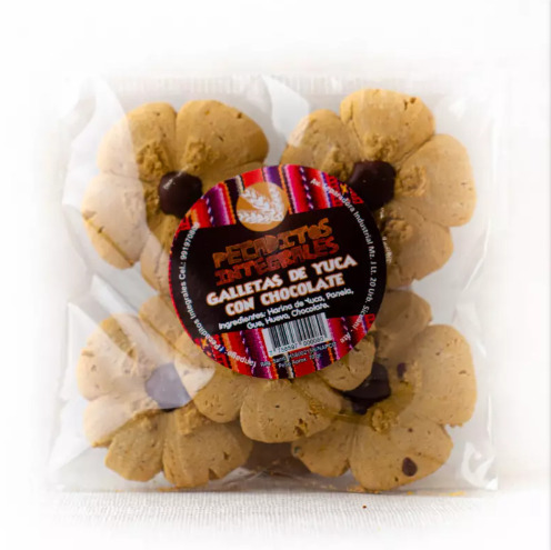 [7758597000080] Pecaditos Integrales Galleta Yuca Chocolate 70 gr