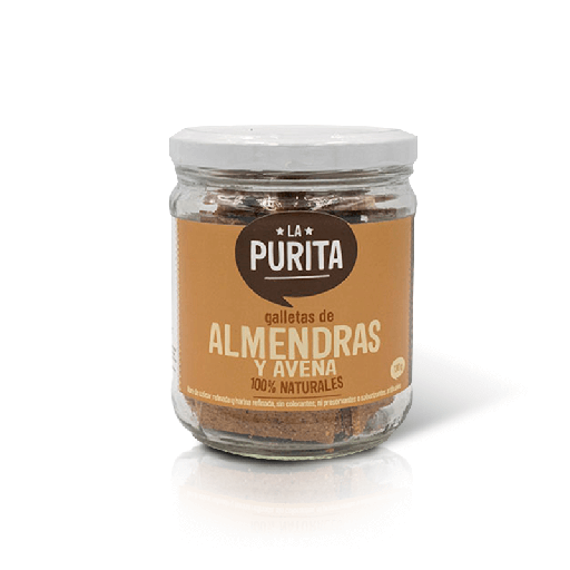 [736684997854] La Purita Galletas Almendra Frasco 130 gr