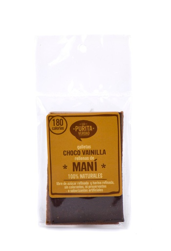 [736684998172] La Purita Galletas Mani Choco Vainilla Bolsa 35 gr