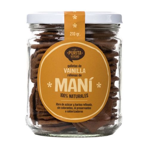 [736684997915] La Purita Galletas Mani Vainilla Frasco 210 gr