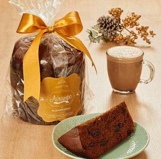 [40606] Airampo Paneton Integral Vegano Algarrobina 950 gr