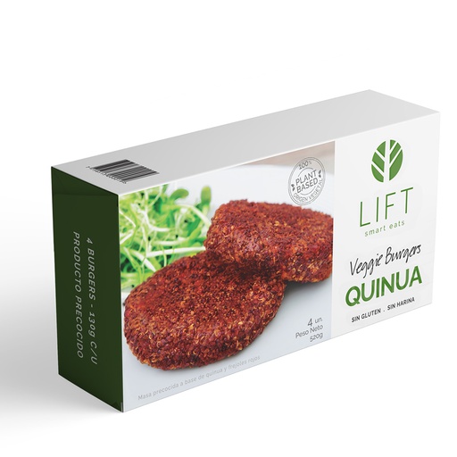 [7758513000026] Lift Veggie Burgers Quinua 4 Und