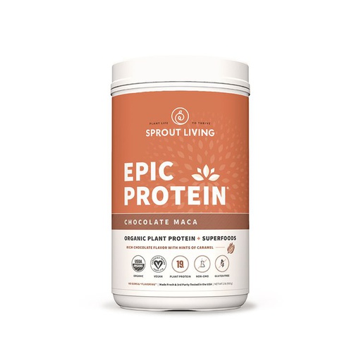[852457007640] Epic Protein Chocolate Maca 2 Lbs