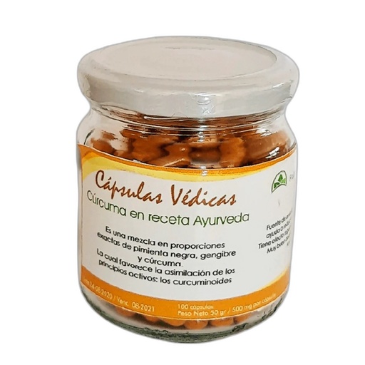 [7751304254684] Frutos y Procesos Curcuma Capsulas 100 Und
