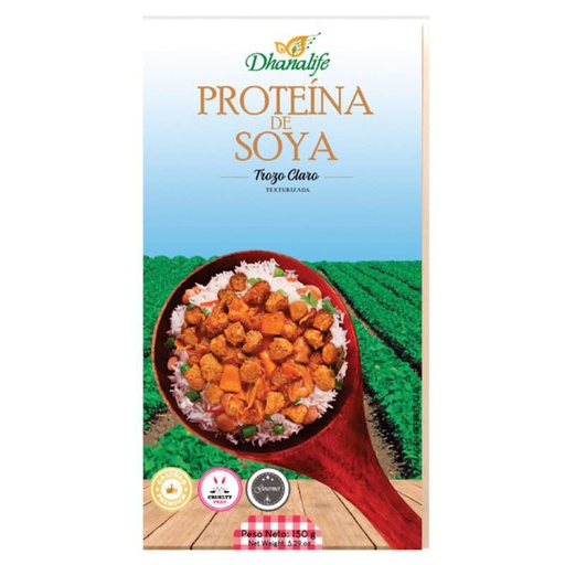 [614143441813] Dhanalife Proteina de Soya Trozo Claro 150 gr