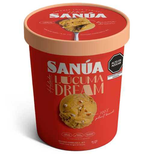 [7758464000359] Sanua Helado Vegano Lucuma y Almendras 16 oz