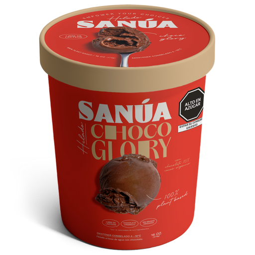 [7758464000366] Sanua Helado Vegano Chocolate 16 oz