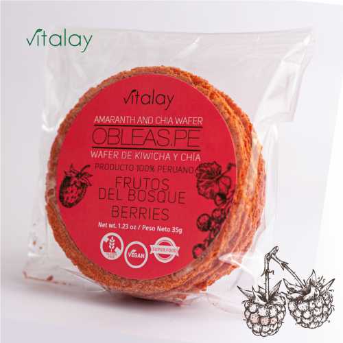 [7757999360716] Vitalay Obleas de Frutos del Bosque 35 gr