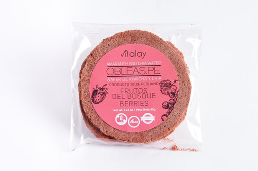 [7757999360716] Vitalay Obleas de Frutos del Bosque 35 gr