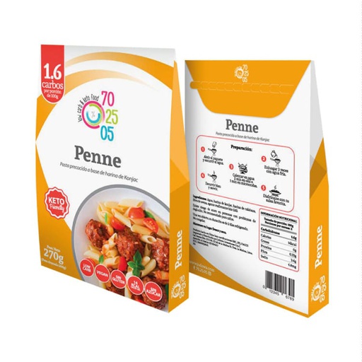[6972313090099] 70.25.05 Low Carb & Keto Food Penne Konjac 270 gr