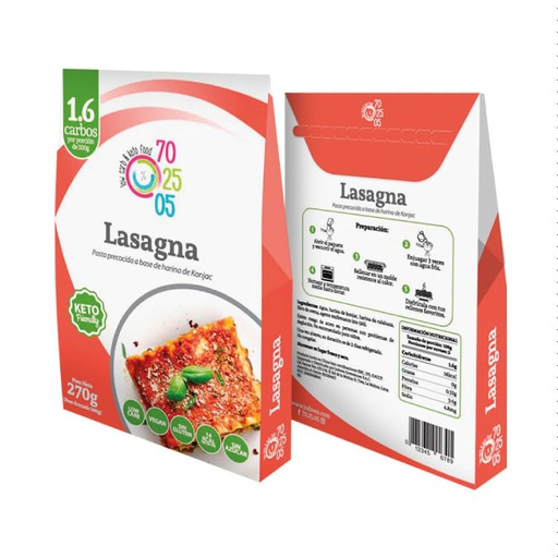 [6972313090112] 70.25.05 Low Carb & Keto Food Lasagna Konjac 270 gr