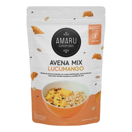 [7759699000466] Amaru Avena Mix Lucumango 400 gr