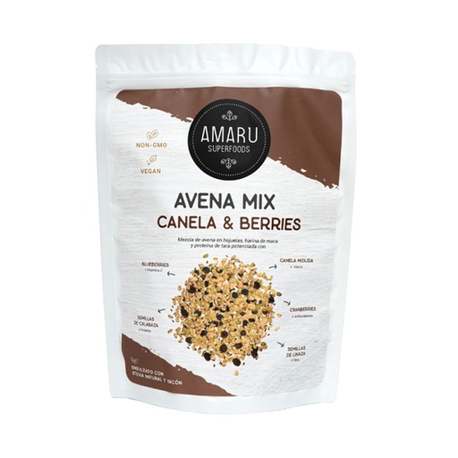 [7759699000350] Amaru Avena Mix Canela & Berries 400 gr
