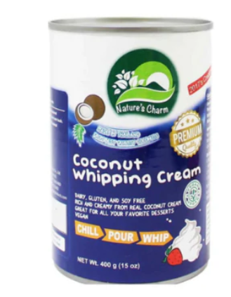 [093856993404] Natures Charm  Crema para batir de Coco 400 gr