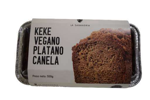[1234567890128] La Sanahoria Keke Vegano Platano Canela 550 gr