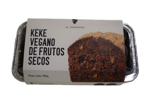 [44989] La Sanahoria Keke Vegano Frutos Secos 550 gr