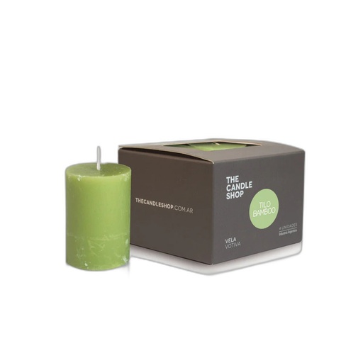 [7798239334340] The Candle Shop Vela Votiva Tilo Bamboo
