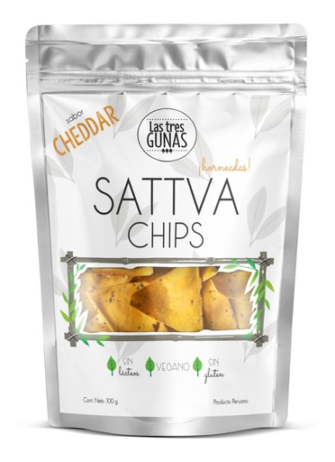 [781159093722] Las Tres Gunas Sattva Chips Cheddar 100 gr