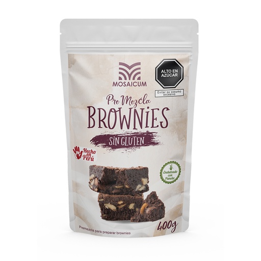 [7758117000316] Mosaicum Premezcla Brownies Sin Gluten 400 gr