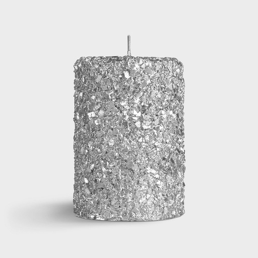 [8719425678436] &Klevering Candle Pillar Silver Small