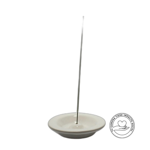 [7798239335590] The Candle Shop Porta Sahumerio Blanco