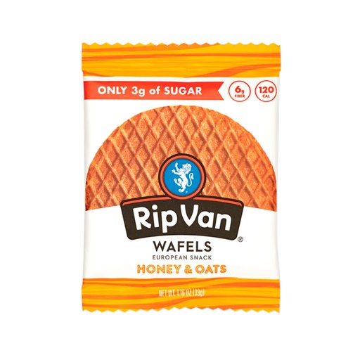 [856282003099] Rip Van Wafels Honey & Oats 33gr