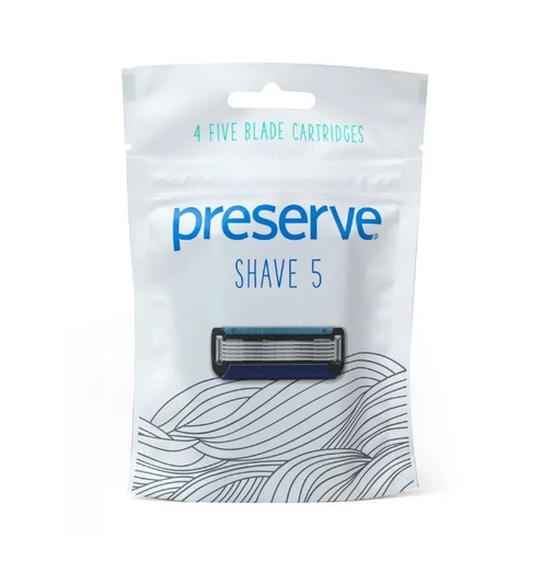 [631740050545] Preserve Repuesto Maquina De Afeitar 5 Pack