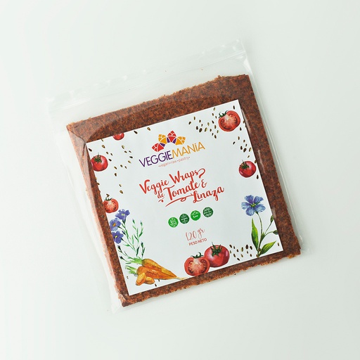 [7758826000089] VeggieMania Wrap De Tomate y Linaza 5und