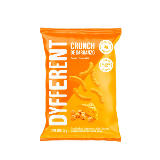 [7757050000698] Dyfferent Crunch Sabor Queso Cheddar 100 gr